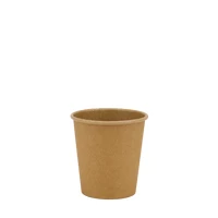 Стакан бумажный 110мл однослойный крафт Ю 50шт, Размер стакана: 110, Цвет стакана: Крафт, Материал: Картон