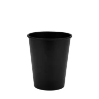 Стакан бумажный 250мл евро однослойный Black in Black 50шт, Размер стакана: 250 Евро, Цвет стакана: Черный