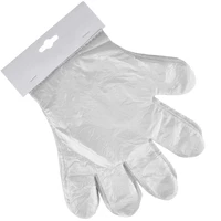 Перчатки полиэтиленовые отрывные на картоне 100шт