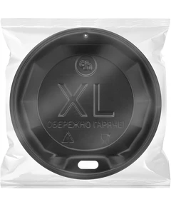 Крышка в инд. упаковке для бумажных стаканов XL-79 черная 50шт, Материал: Пластик, Диаметр крышки, мм: 79, Цвет крышки: Черный, Инд. упаковка: Есть