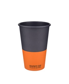 Стакан бумажный 340мл однослойный Graphite Сup 50шт, Размер стакана: 340, Цвет стакана: С рисунком, Материал: Картон