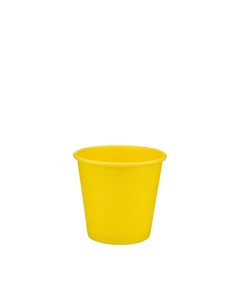 Стакан бумажный 110мл однослойный Yellow Edition 50шт, Размер стакана: 110, Цвет стакана: Желтый, Материал: Картон