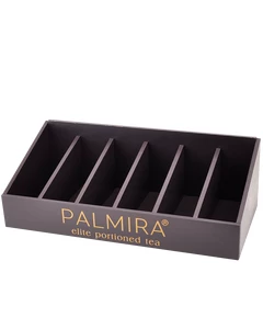 Органайзер для чая PALMIRA 6 секций черный