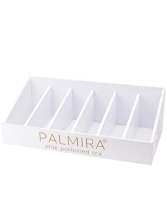Органайзер для чая PALMIRA 6 секций белый