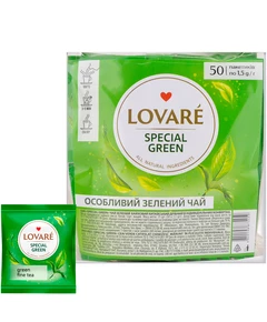 Чай зеленый Особенный зеленый LOVARE 50шт х 1,5г