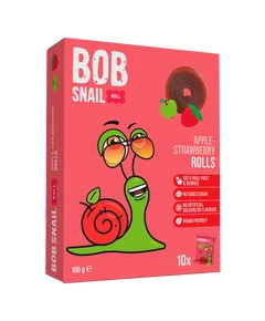 Конфеты Bob Snail Яблоко-клубника 10г 10шт