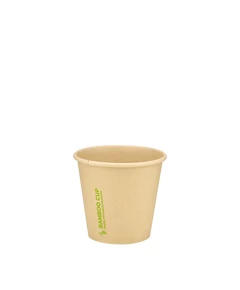 Стакан бамбуковий 110мл одношаровий Bamboo Cup 50шт, Розмір стакана: 110, Колір стакана: Крафт, Матеріал: Бамбук