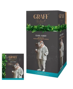 Чай черный байховый Earl Grey с ароматом бергамота Graff 20шт х 1.8г