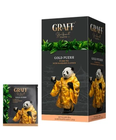 Чай пуер Gold Puer с ароматом мандарина Graff 20шт х 1.8г