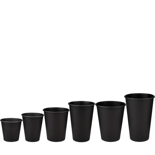 Стакан бумажный 110мл однослойный Black Edition 50шт, Размер стакана: 110, Цвет стакана: Черный, Материал: Картон, изображение 3