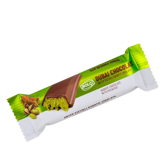 Дубайский молочный шоколад с катаифи и фисташковым кремом Bolci 30г