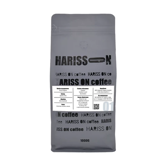Кофе в зернах HARISS ON №1 Бразилия 100% Арабика 1кг
