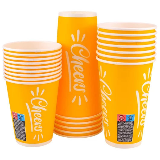 Стакан паперовий 500мл для холодних напоїв Cheers 50шт, Розмір стакана: 500, Колір стакана: З зображенням, Матеріал: Картон, изображение 2