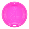 Крышка для бумажных стаканов XL-79 розовая 50шт, Материал: Пластик, Диаметр крышки, мм: 79, Цвет крышки: Розовый