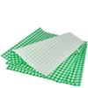 Упаковочная бумага «Гамбургер» зеленая клетка 300х320 мм (1828)