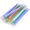 Трубочка для коктейлів в індивідуальній упаковці BUBBLE TEA Мікс 210х10мм 250шт