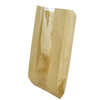 Паперовий пакет з прозорою вставкою крафт 210х100х50/40мм