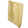 Паперовий пакет з прозорою вставкою крафт 310х210х50/80мм 100шт