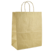 Паперовий пакет з ручками крафт 260х130х350мм, изображение 4