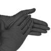 Рукавички нітрилові текстуровані SFM чорні L 100шт, изображение 3