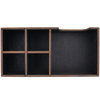 Органайзер дерев'яний чорний 30х15см, изображение 2