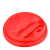Крышка для бумажных стаканов R-79 красная 50шт, Диаметр крышки, мм: 79, Цвет крышки: Красный, изображение 2