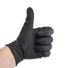 Рукавички нітрилові текстуровані чорні М (особливо міцні) SЕF 100 шт