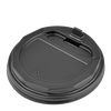 Крышка с замком для бумажных стаканов R-90 черная 50шт, изображение 3