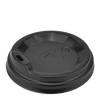 Крышка для бумажных стаканов M-75 черная 50шт, изображение 2