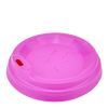 Крышка для бумажных стаканов XL-79 розовая 50шт, Материал: Пластик, Диаметр крышки, мм: 79, Цвет крышки: Розовый, изображение 2