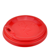 Крышка для бумажных стаканов BXL-90 красная 50шт, Материал: Пластик, Диаметр крышки, мм: 90, Цвет крышки: Красный, Инд. упаковка: Нет, изображение 2