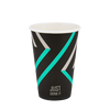 Стакан паперовий 340мл одношаровий Just Drink 50шт, Розмір стакана: 340, Колір стакана: З зображенням, Матеріал: Картон