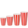 Стакан бумажный 500мл для холодных напитков White Red 50шт, Размер стакана: 500, Цвет стакана: С рисунком, Материал: Картон, изображение 3