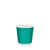 Стакан паперовий 110мл двошаровий Soft Touch бірюза 30шт, Розмір стакана: 110, Колір стакана: Бірюзовий