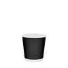 Стакан паперовий 110мл двошаровий Soft Touch чорний 30шт, Розмір стакана: 110, Колір стакана: Чорний
