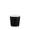 Стакан паперовий 110мл двошаровий DONUTS чорний 30шт, Розмір стакана: 110, Колір стакана: Чорний, Матеріал: Картон