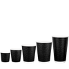 Стакан бумажный 250мл Евро двухслойный DONUTS черный 30шт, Размер стакана: 250 Евро, Цвет стакана: Черный, Материал: Картон, изображение 3