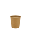 Стакан бумажный 110мл однослойный крафт Ю 50шт, Размер стакана: 110, Цвет стакана: Крафт, Материал: Картон