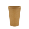 Стакан паперовий 340мл одношаровий крафт Ю 50шт, Розмір стакана: 340, Колір стакана: Крафт, Матеріал: Картон
