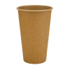 Стакан паперовий 500мл одношаровий крафт Ю 50шт, Розмір стакана: 500, Колір стакана: Крафт, Матеріал: Картон