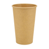 Стакан паперовий 500мл одношаровий крафт 50шт, Розмір стакана: 500, Колір стакана: Крафт