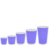 Стакан бумажный 180мл гофрированный светло-фиолетовый 30шт, Размер стакана: 180, Цвет стакана: Фиолетовый, Материал: Картон, изображение 3