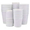 Стакан бумажный 500мл гофрированный белый 20шт, Размер стакана: 500, Цвет стакана: Белый, Материал: Картон, изображение 2
