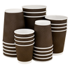 Стакан паперовий 175мл гофрований коричневий 30шт, изображение 2