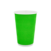 Стакан паперовий 340мл гофрований салатовий 20шт, Розмір стакана: 340, Колір стакана: Салатовий, Матеріал: Картон