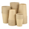 Стакан бумажный 400мл однослойный Бамбук 50шт, Размер стакана: 400, Цвет стакана: Крафт, изображение 2