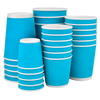 Стакан бумажный 400мл гофрированный бирюзовый 30шт, Размер стакана: 400, Цвет стакана: Бирюзовый, Материал: Картон, изображение 2