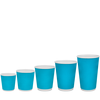Стакан бумажный 250мл евро гофрированный бирюзовый 30шт, Размер стакана: 250 Евро, Цвет стакана: Бирюзовый, Материал: Картон, изображение 3