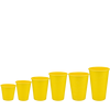 Стакан бумажный 500мл однослойный Yellow Edition 50шт, Размер стакана: 500, Цвет стакана: Желтый, Материал: Картон, изображение 3