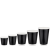 Стакан паперовий 110мл двошаровий глянцевий чорний 50шт, Розмір стакана: 110, Колір стакана: Чорний, Матеріал: Картон, изображение 3